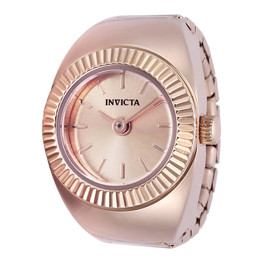 RELOJ ANILLO PARA MUJER INVICTA MINI ANGEL 48948 - ORO ROSA