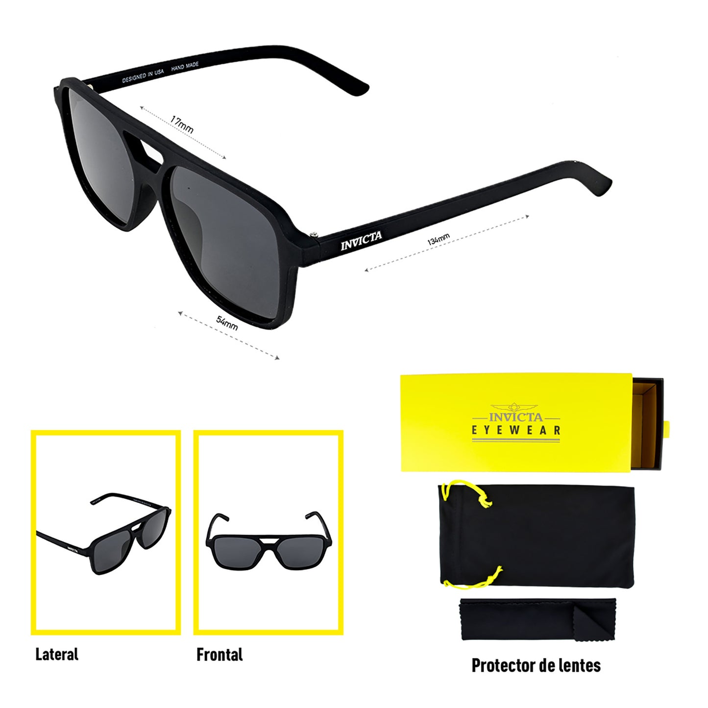 Lentes Invicta I 16009-S1R-01-P03 Unisex