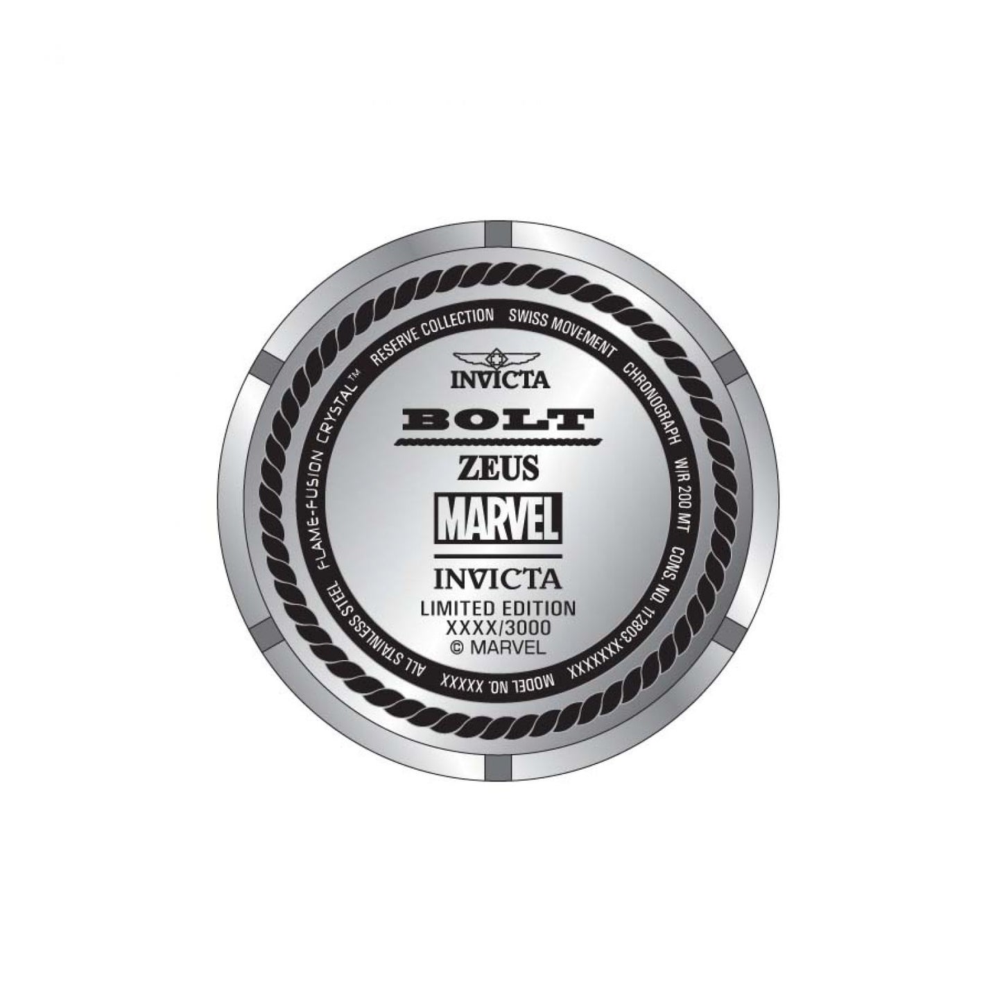 RELOJ CAPITAN AMERICA PARA HOMBRE INVICTA MARVEL 27046 - BLANCO, ACERO, AZUL OSCURO