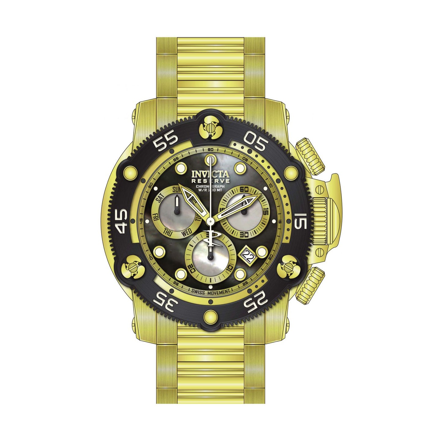 RELOJ  PARA HOMBRE INVICTA RESERVE 28552 - ORO