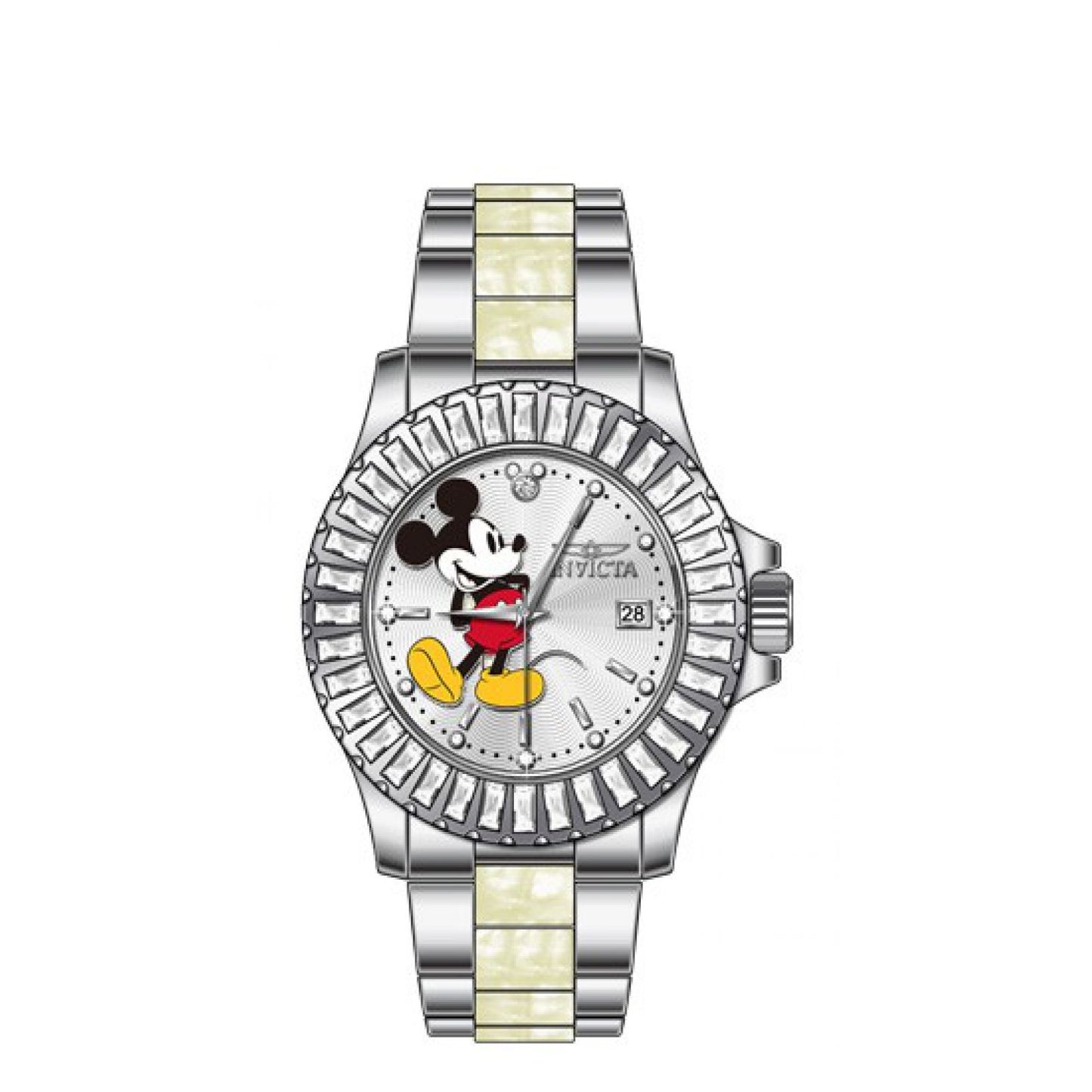 RELOJ MICKEY MOUSE PARA MUJER INVICTA DISNEY LIMITED EDITION 33231 - ACERO, BLANCO