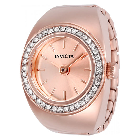 RELOJ ANILLO PARA MUJER INVICTA MINI ANGEL 48945 - ORO ROSA