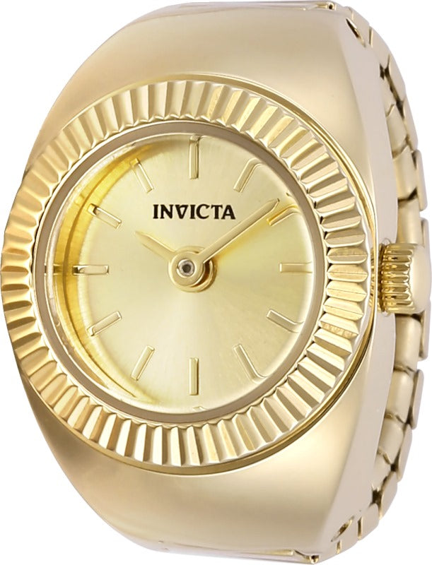 RELOJ ANILLO PARA MUJER INVICTA MINI ANGEL 48947 - DORADO