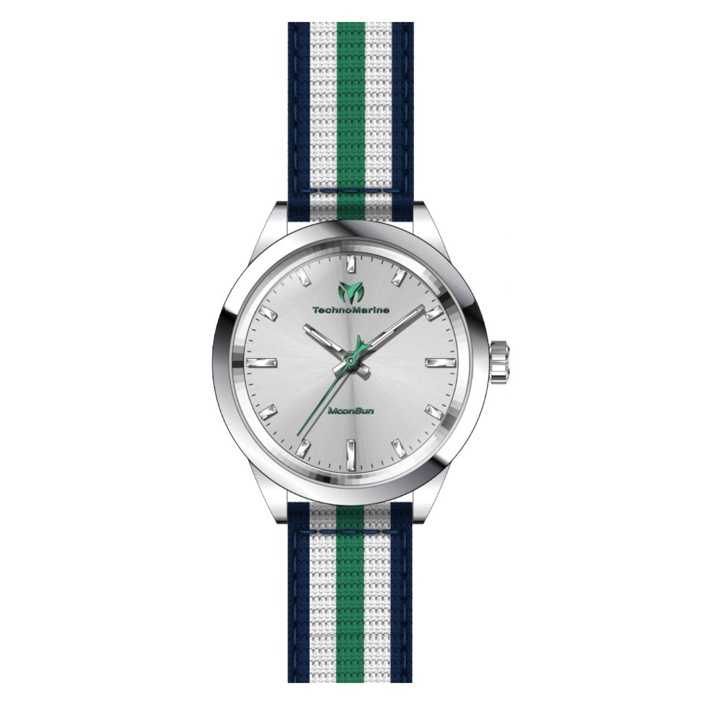 RELOJ PARA MUJER TECHNOMARINE MOONSUN TM-117005 - AZUL, BLANCO, VERDE