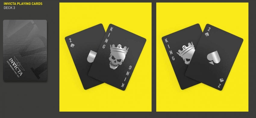 CARTAS DE POKER INVICTA - NEGRAS