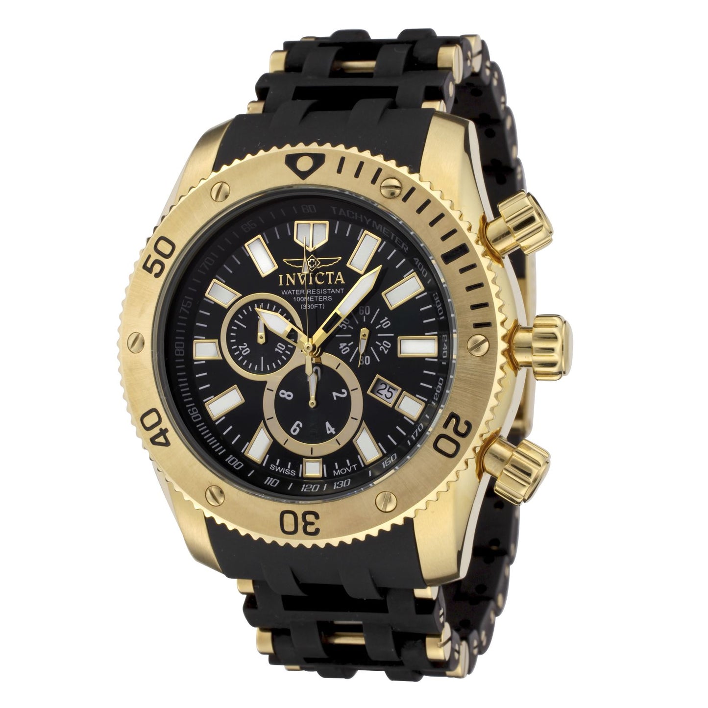 RELOJ  PARA HOMBRE INVICTA SEA SPIDER 0140 - ORO NEGRO