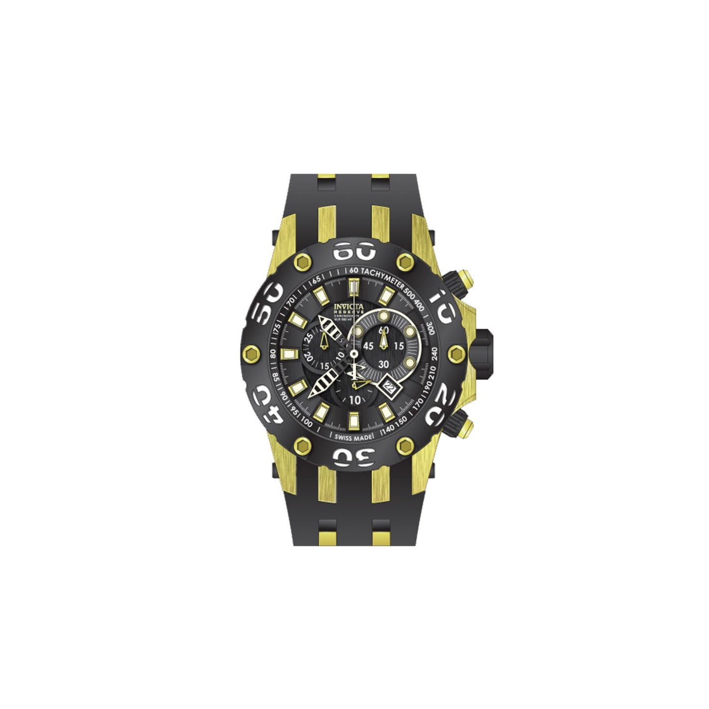 RELOJ  PARA HOMBRE INVICTA RESERVE 0913 - ORO NEGRO