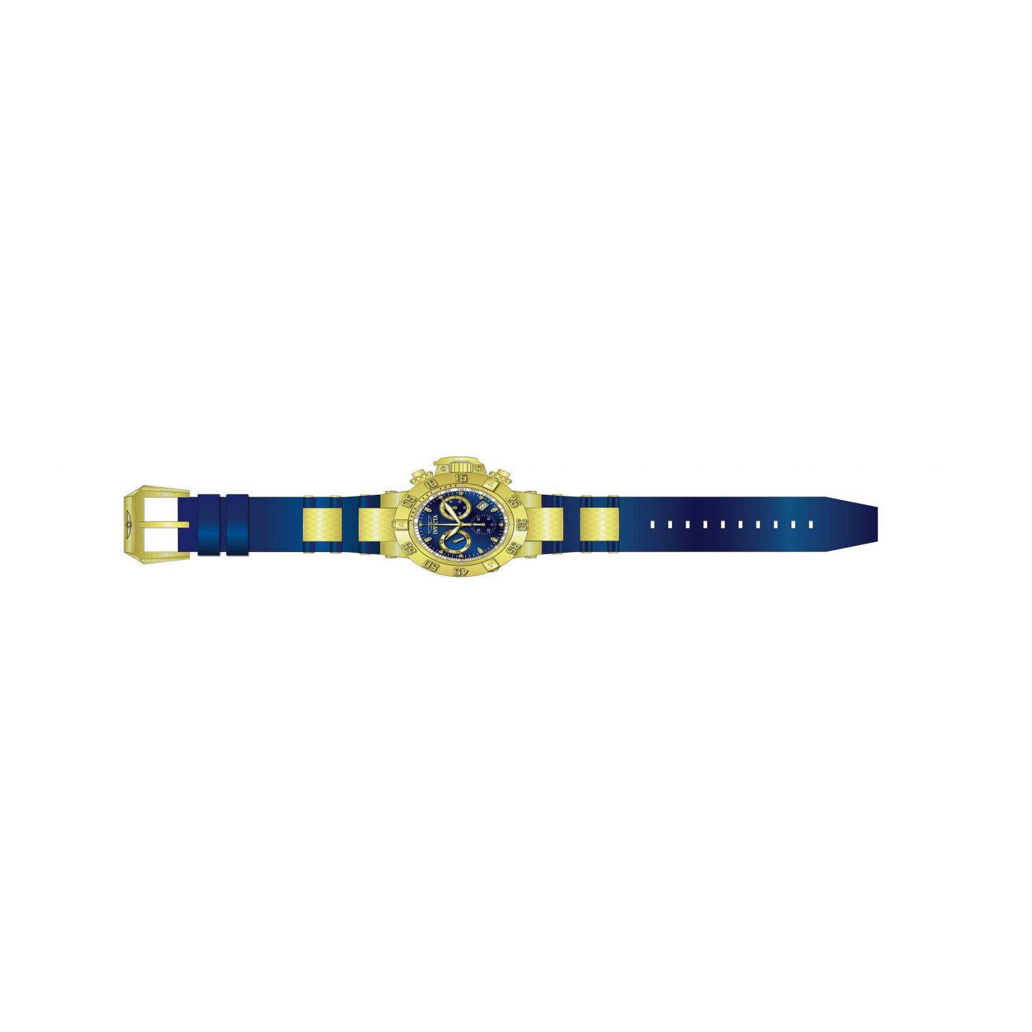 RELOJ DEPORTIVO PARA HOMBRE INVICTA SUBAQUA 5515 - AZUL, ORO