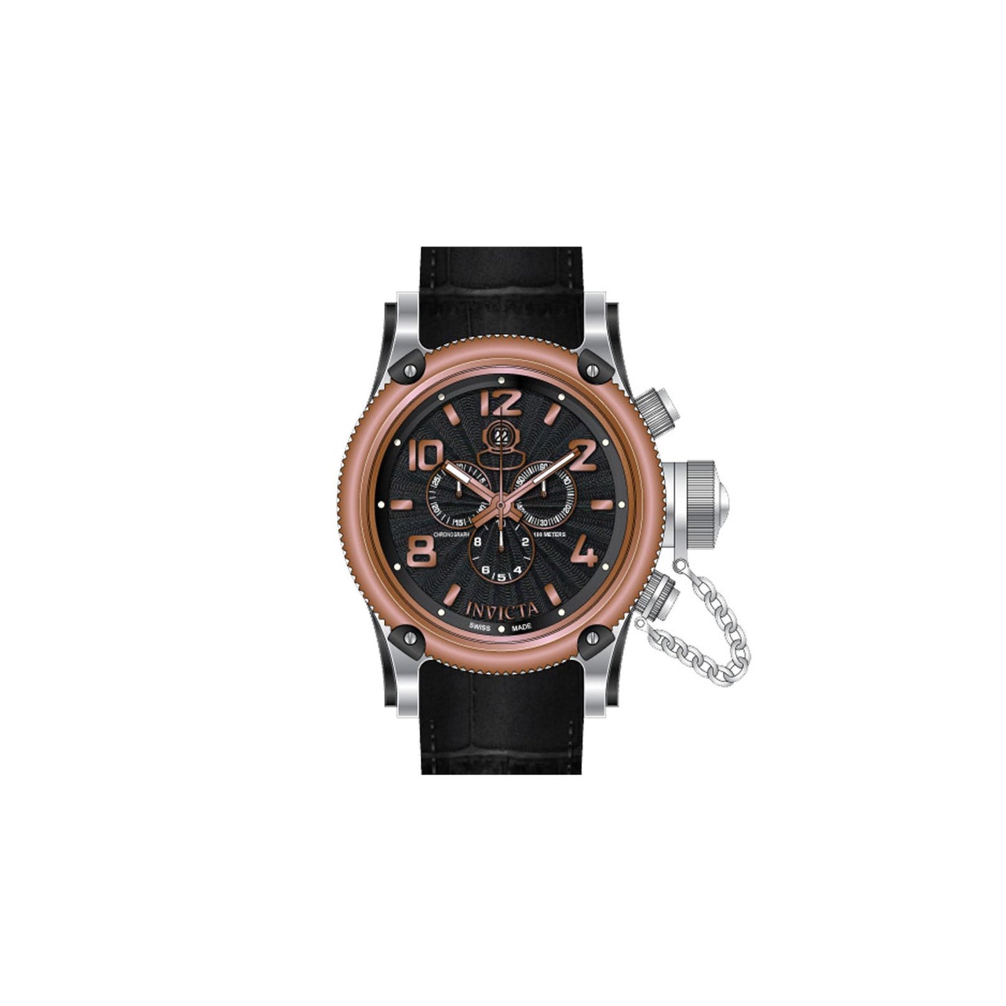 RELOJ CLÁSICO PARA HOMBRE INVICTA RUSSIAN DIVER 12089 - NEGRO