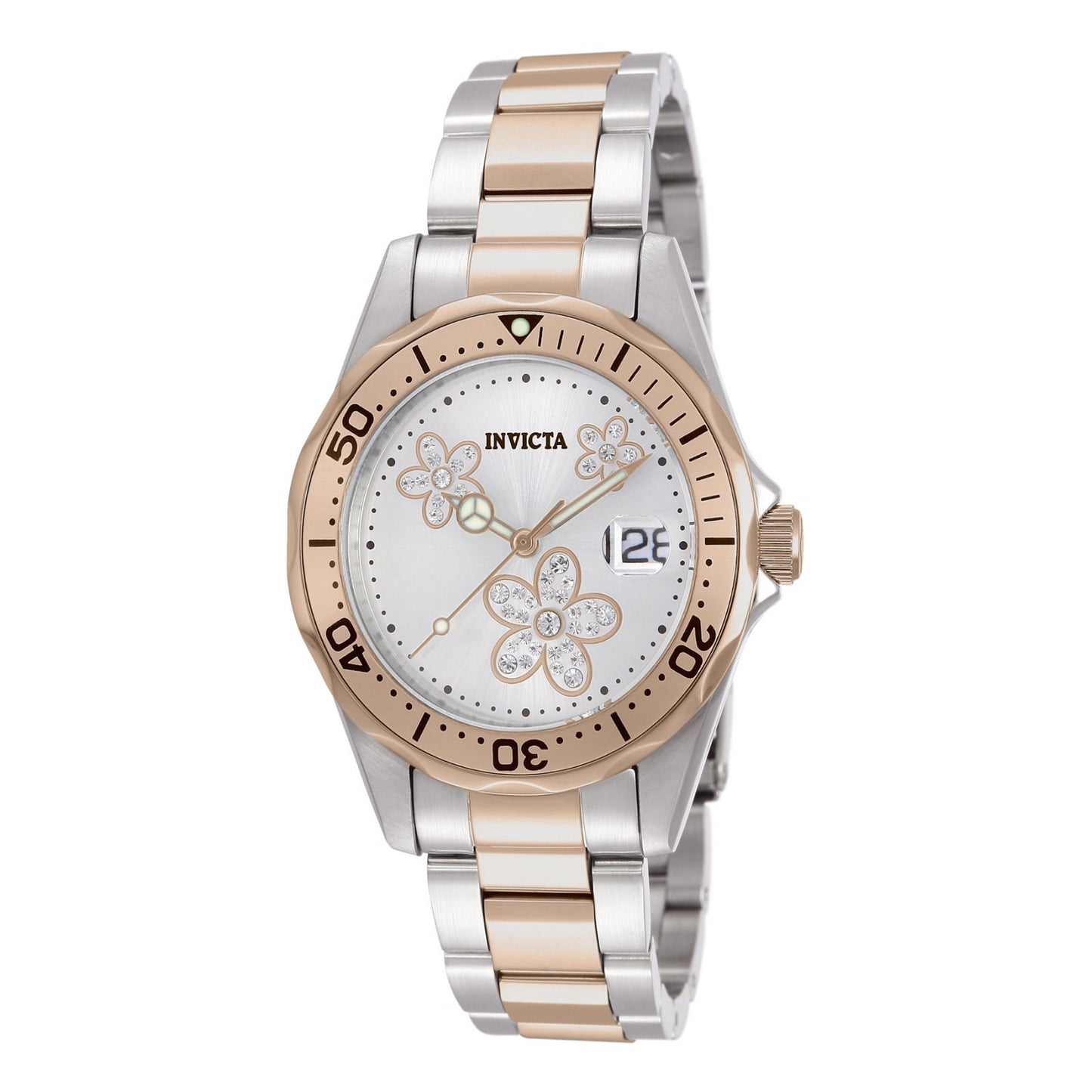 RELOJ PARA MUJER INVICTA ANGEL 12507 - ORO ROSA, ACERO