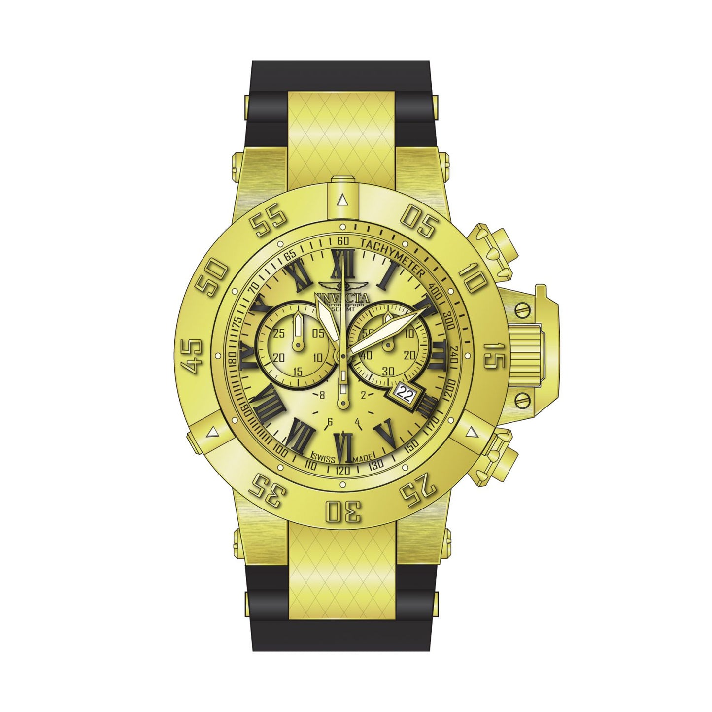 RELOJ DEPORTIVO PARA HOMBRE INVICTA SUBAQUA 16875 - ORO NEGRO