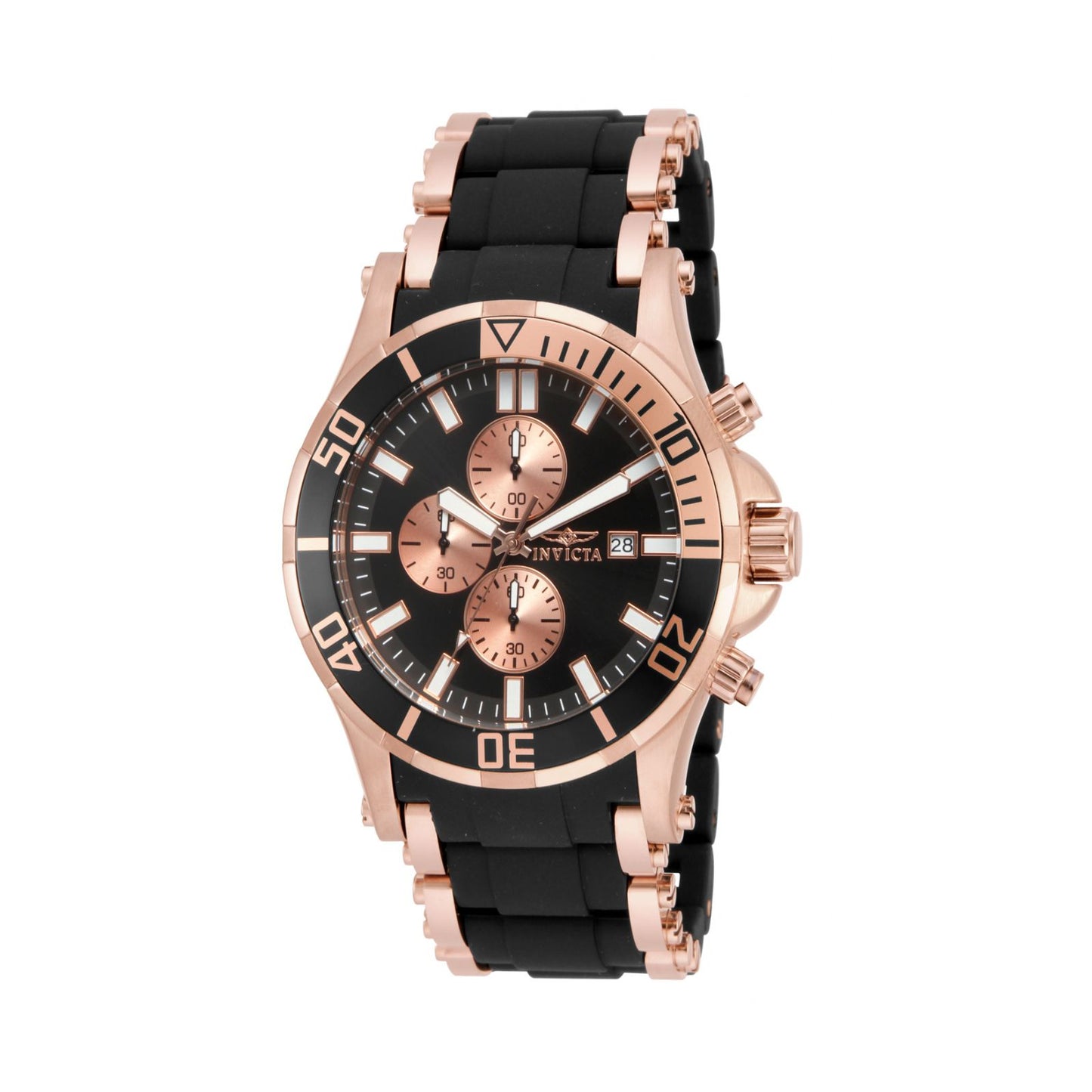 RELOJ  PARA HOMBRE INVICTA SEA SPIDER 17081 - ORO ROSA, NEGRO