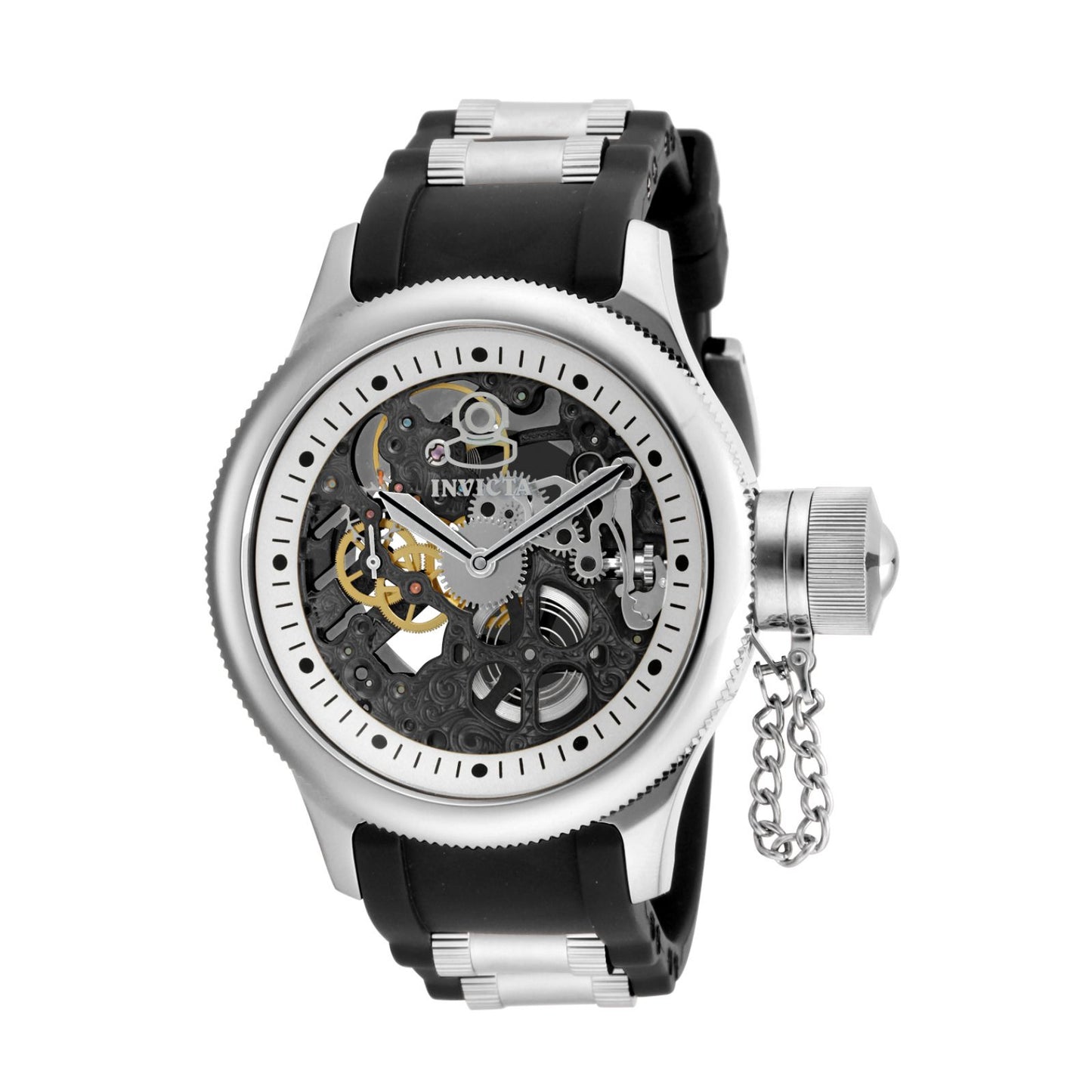 RELOJ  PARA HOMBRE INVICTA RUSSIAN DIVER 17263 - NEGRO, PLATA