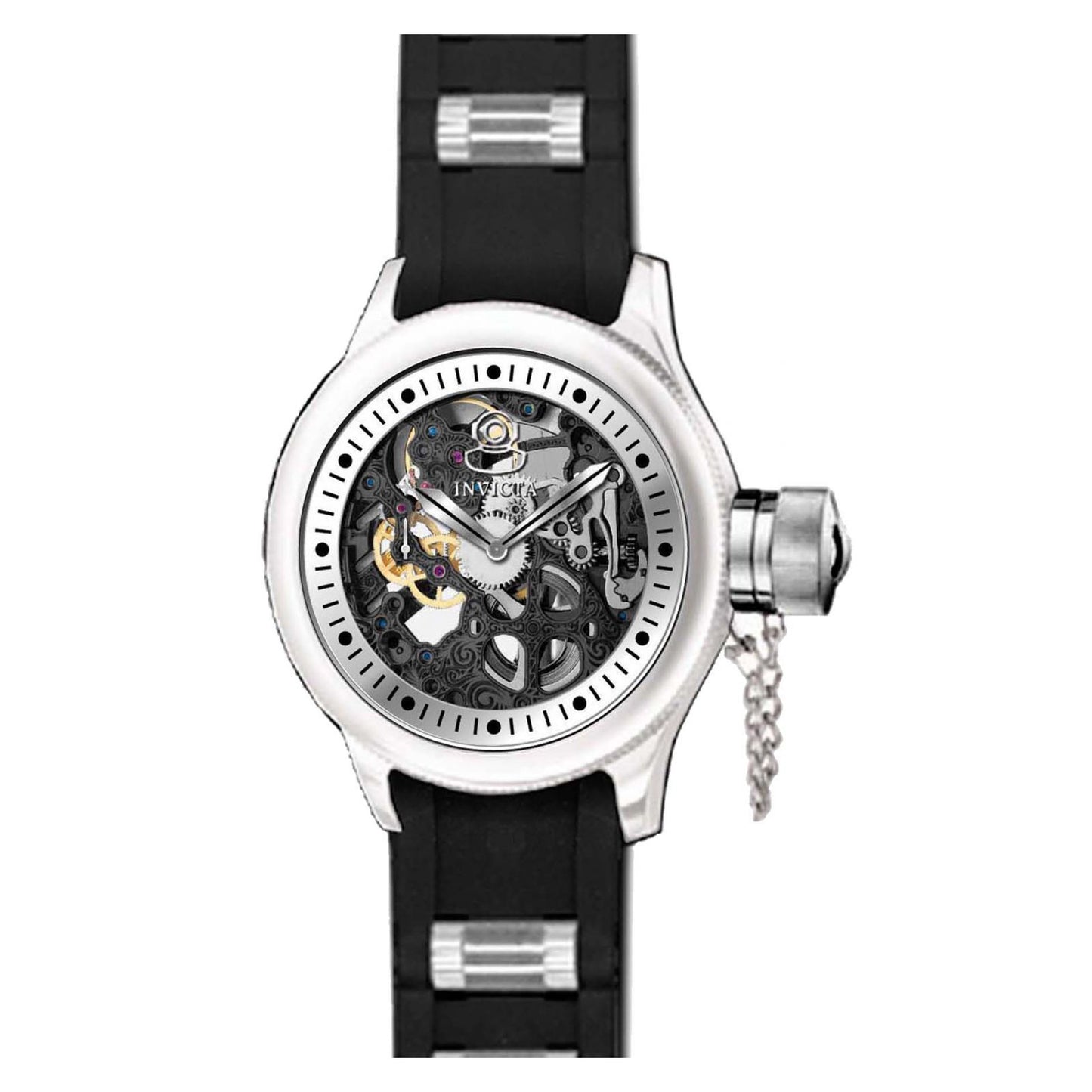 RELOJ  PARA HOMBRE INVICTA RUSSIAN DIVER 17263 - NEGRO, PLATA