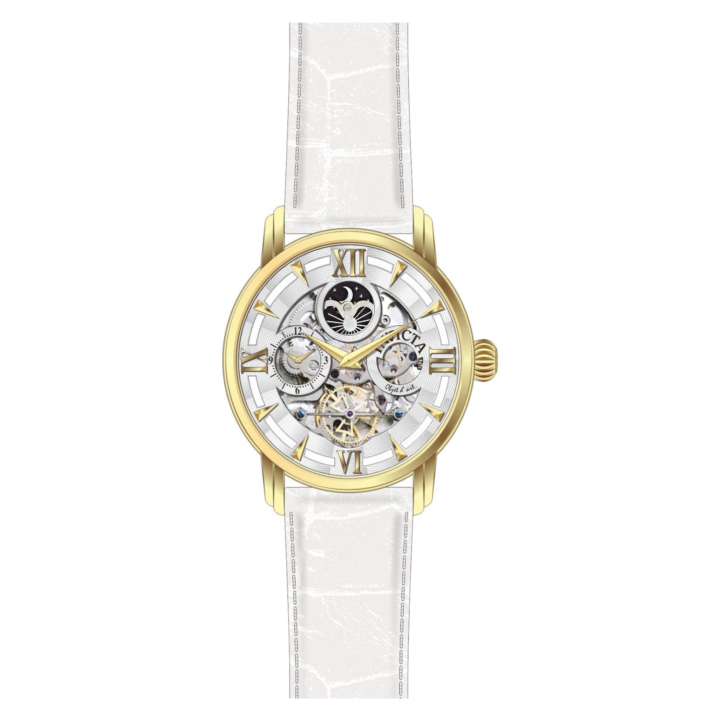 RELOJ CLÁSICO PARA HOMBRE INVICTA OBJET D ART 22652 - BLANCO