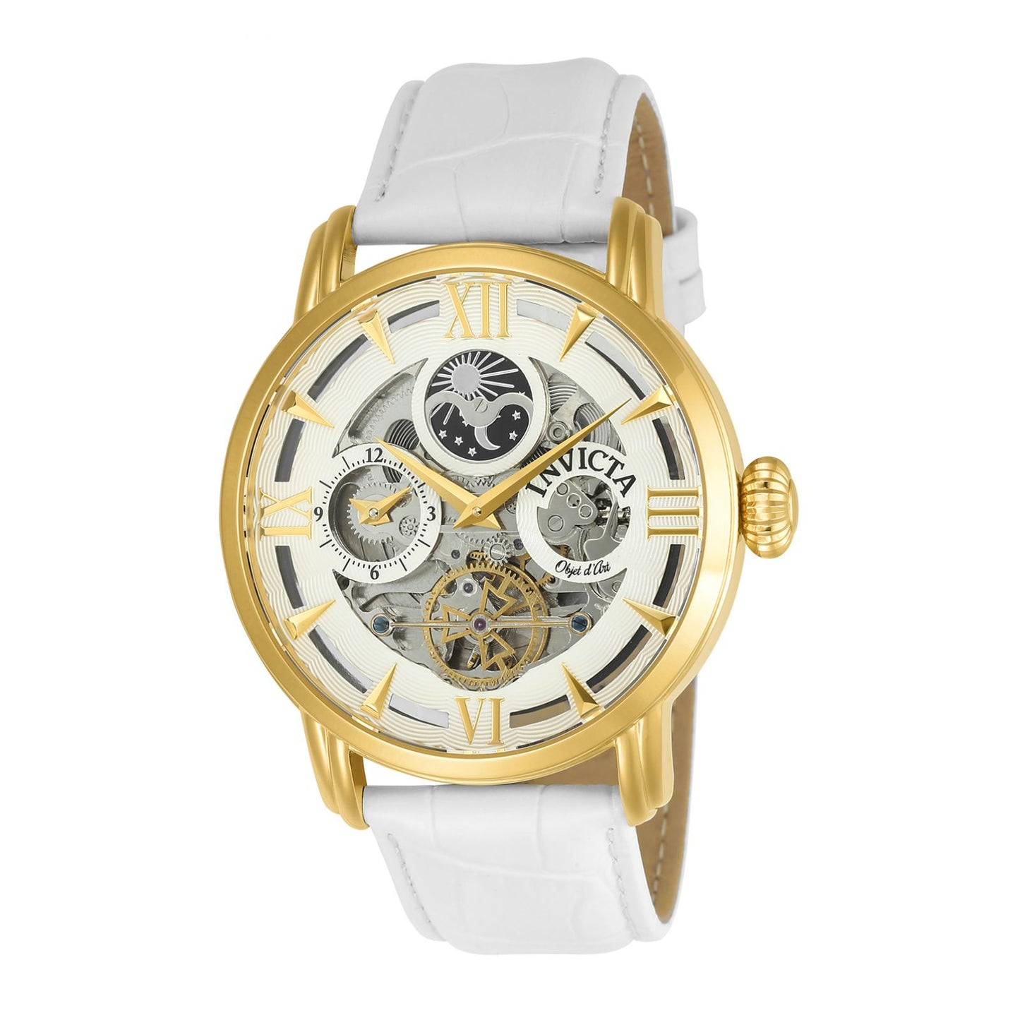 RELOJ CLÁSICO PARA HOMBRE INVICTA OBJET D ART 22652 - BLANCO