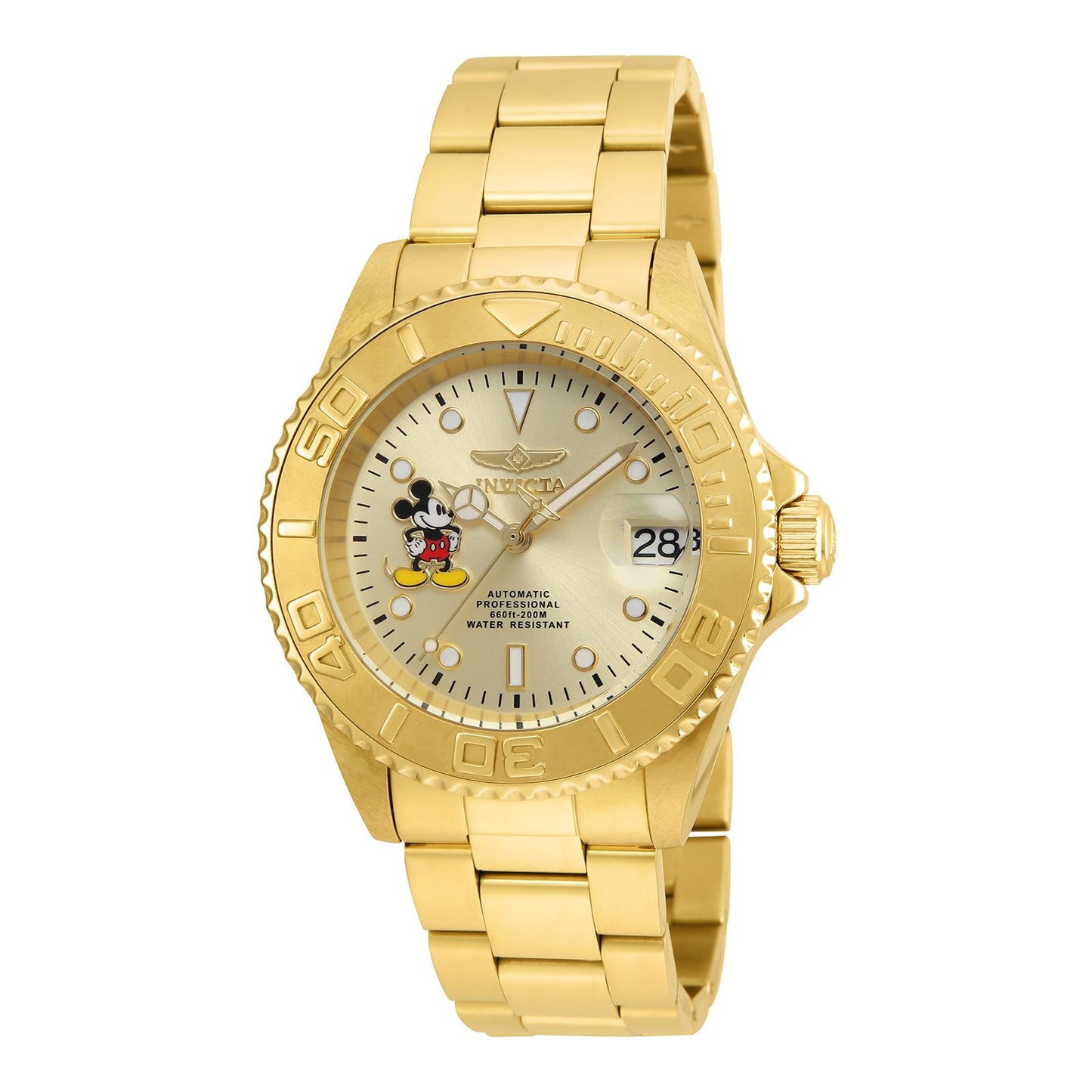 RELOJ MICKEY RATÓN PARA HOMBRE INVICTA DISNEY LIMITED EDITION 22779 - ORO