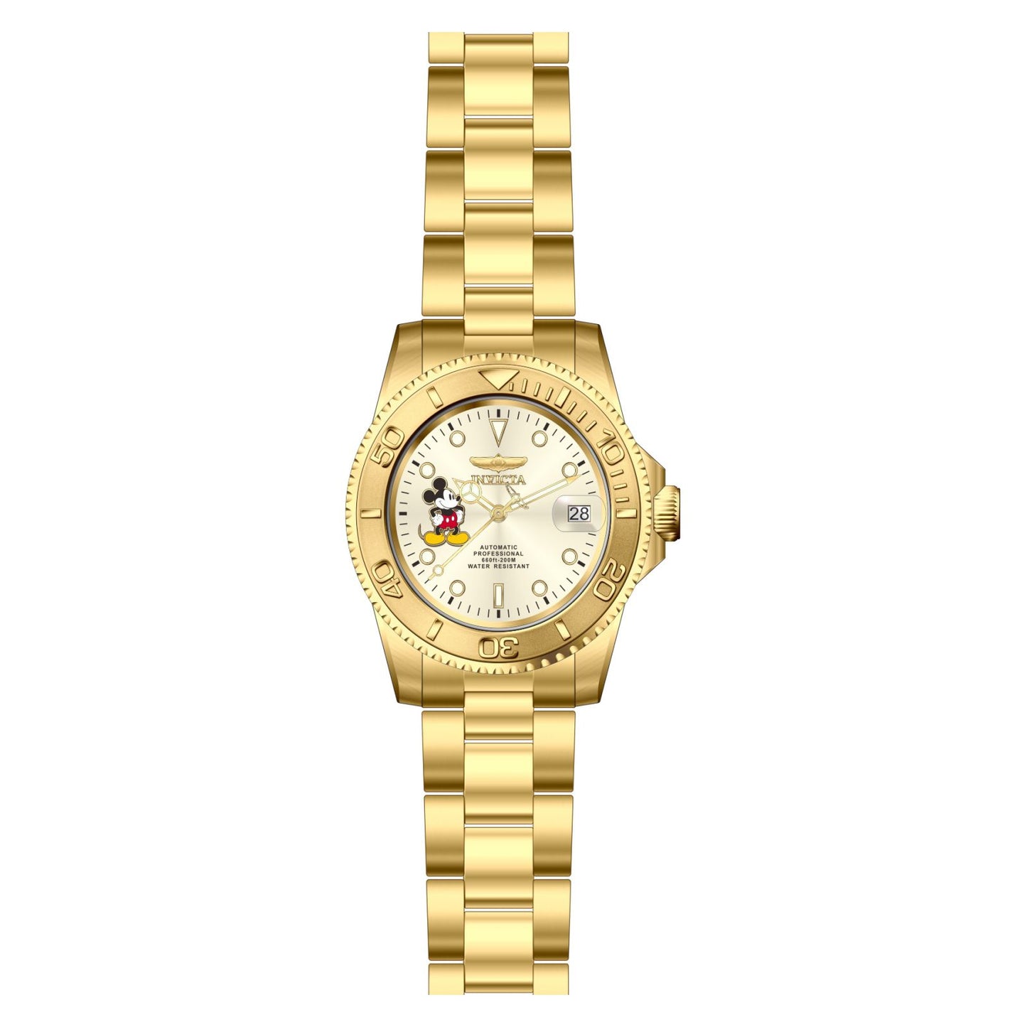 RELOJ MICKEY RATÓN PARA HOMBRE INVICTA DISNEY LIMITED EDITION 22779 - ORO