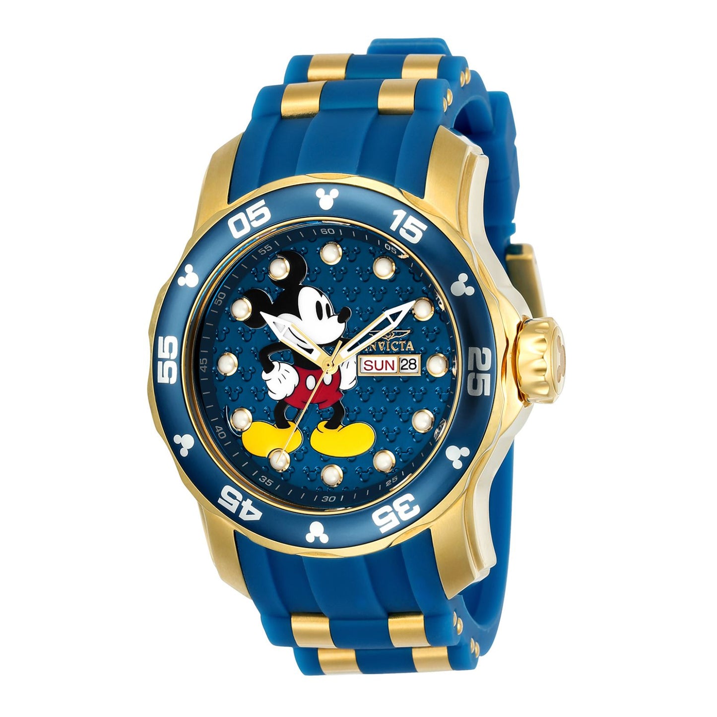 RELOJ MICKEY RATÓN PARA HOMBRE INVICTA DISNEY LIMITED EDITION 23764 - AZUL DORADO