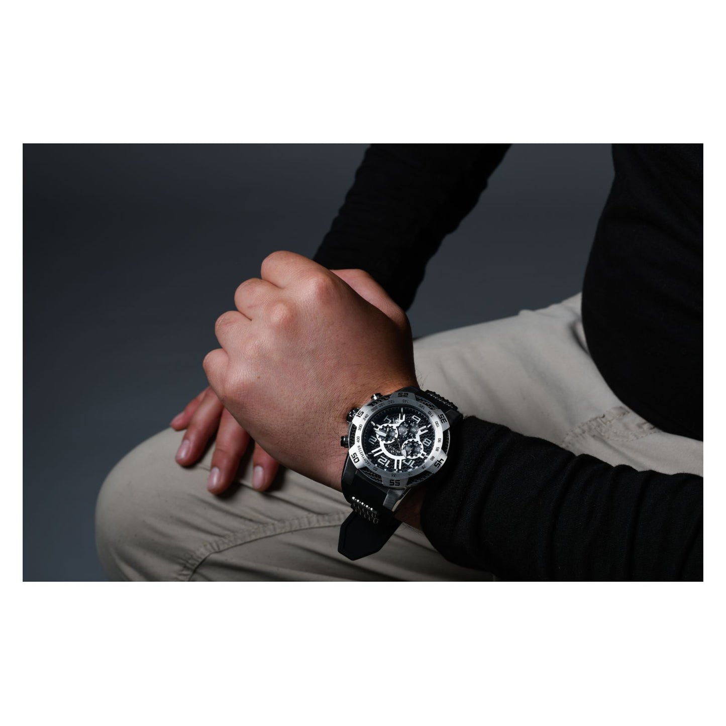 RELOJ DEPORTIVO PARA HOMBRE INVICTA SPEEDWAY 24229 - NEGRO