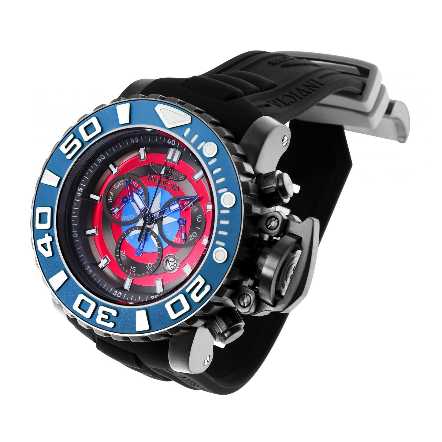 RELOJ CAPITÁN AMÉRICA PARA HOMBRE INVICTA MARVEL 25621 - GRIS OSCURO