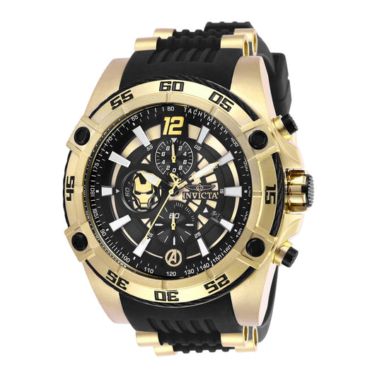 RELOJ HOMBRE DE ACERO PARA HOMBRE INVICTA MARVEL 26797 - DORADO, NEGRO
