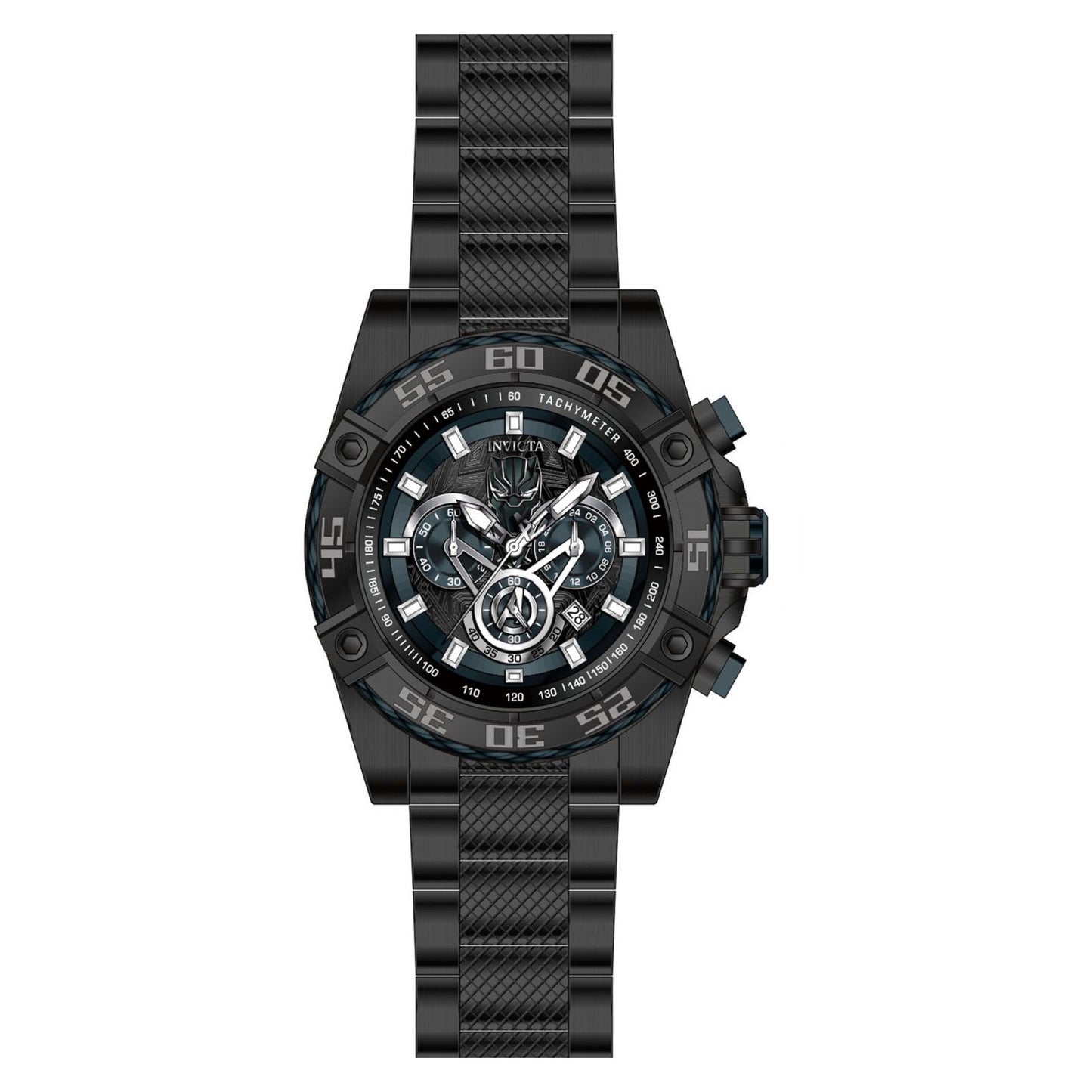 RELOJ PANTERA NEGRA PARA HOMBRE INVICTA MARVEL 26806 - NEGRO