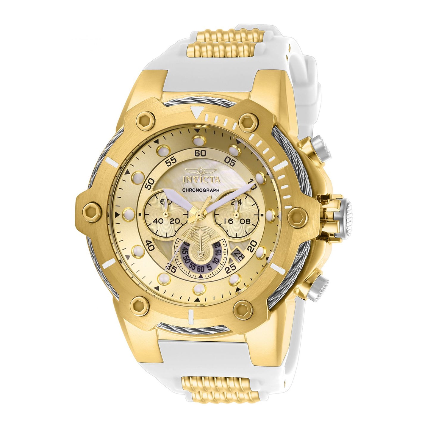 RELOJ  PARA HOMBRE INVICTA BOLT 26814 - DORADO BLANCO