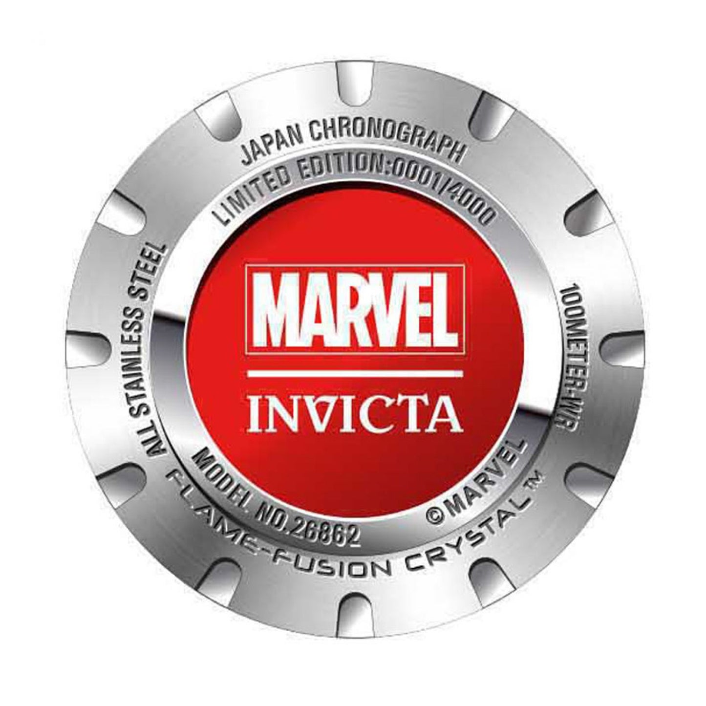 RELOJ CASTIGADOR PARA HOMBRE INVICTA MARVEL 26862 - NEGRO