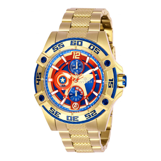 RELOJ CAPITÁN AMÉRICA PARA MUJER INVICTA MARVEL 27019 - DORADO