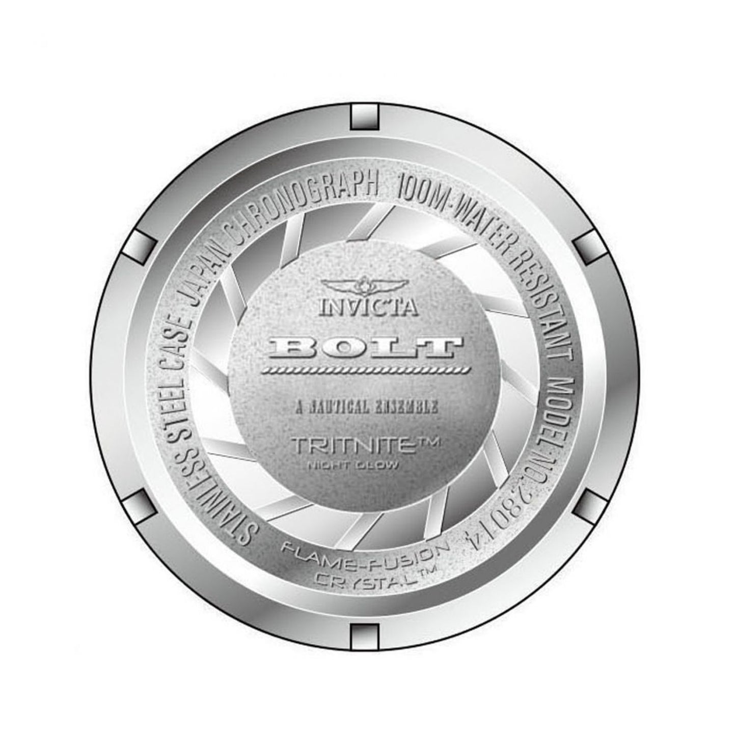 RELOJ DEPORTIVO PARA HOMBRE INVICTA BOLT 28014 - NEGRO, ROSA ORO