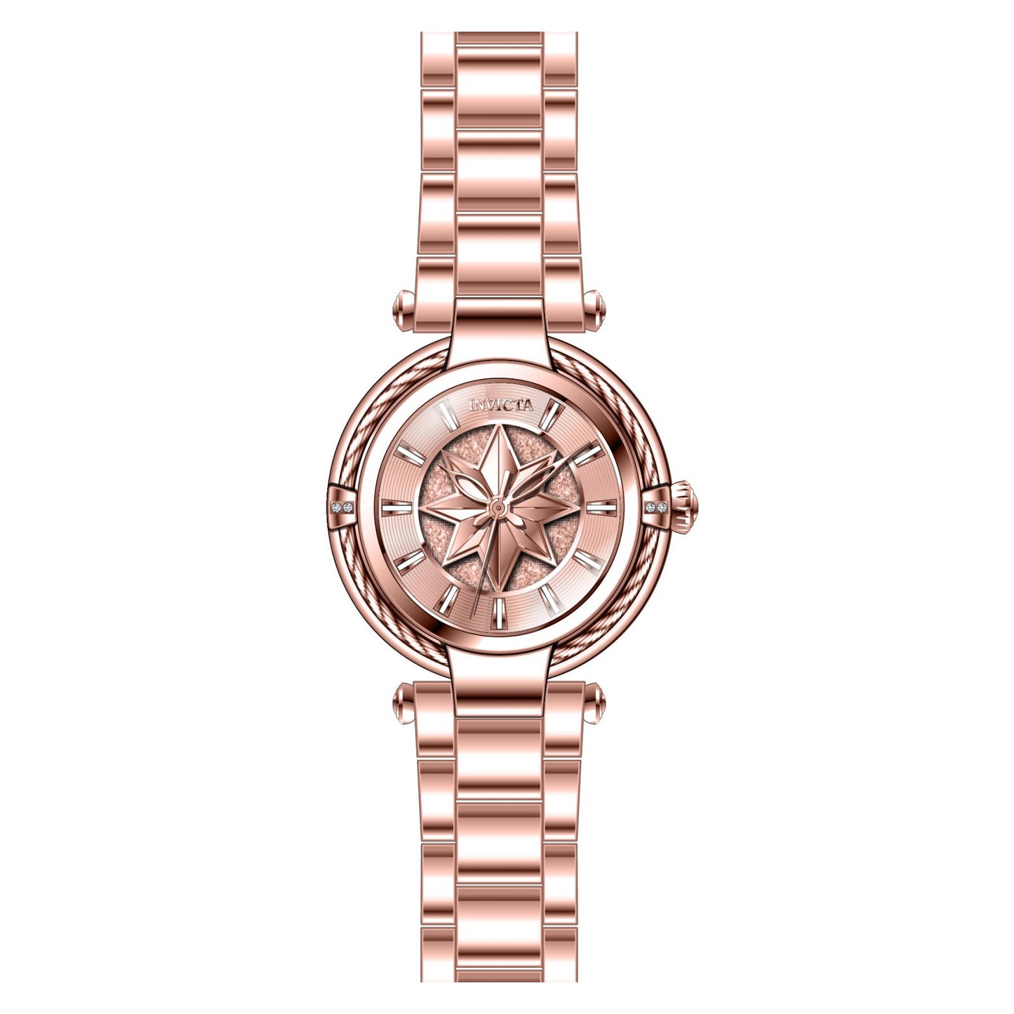 RELOJ CAPITÁN MARAVILLA PARA MUJER INVICTA MARVEL 28834 - ORO ROSA
