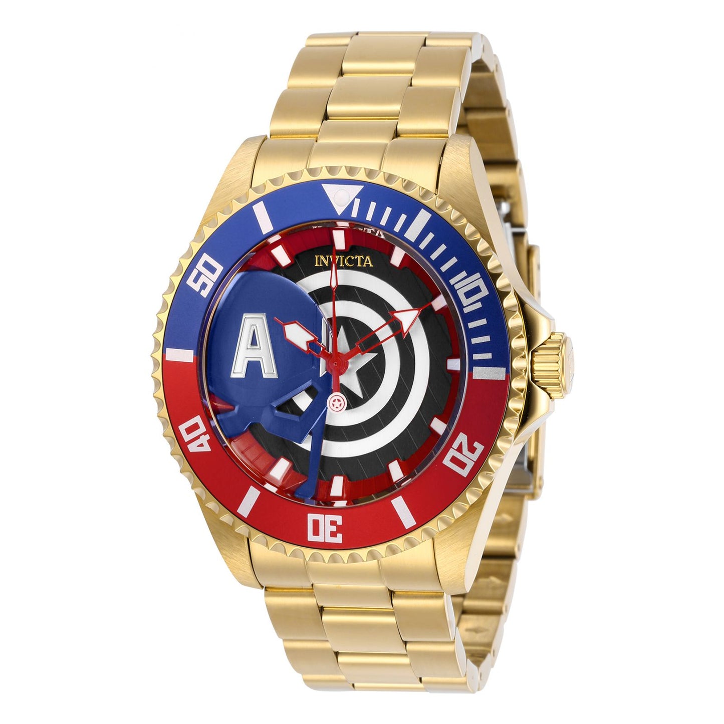 RELOJ CAPITÁN AMÉRICA PARA HOMBRE INVICTA MARVEL 29681 - NEGRO