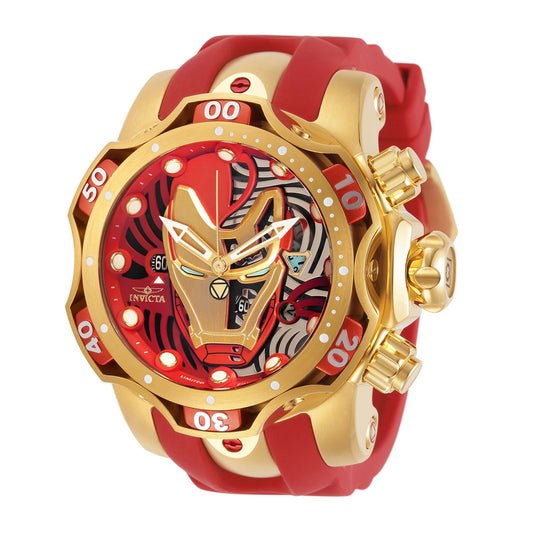 RELOJ HOMBRE DE ACERO PARA HOMBRE INVICTA MARVEL 30552 - ORO, ROJO