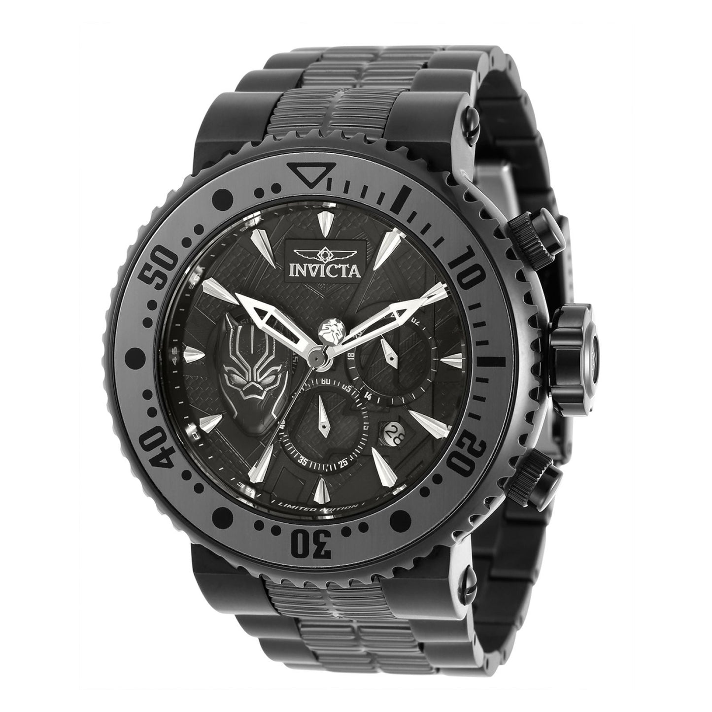 RELOJ PANTERA NEGRA PARA HOMBRE INVICTA MARVEL 31904 - NEGRO