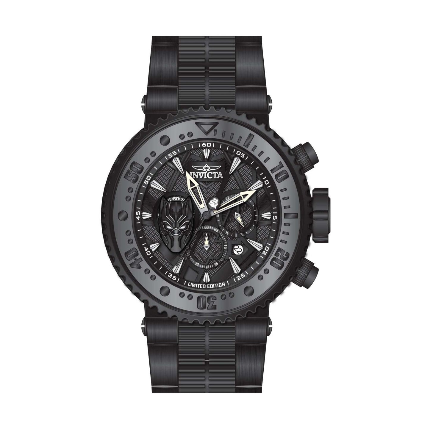 RELOJ PANTERA NEGRA PARA HOMBRE INVICTA MARVEL 31904 - NEGRO