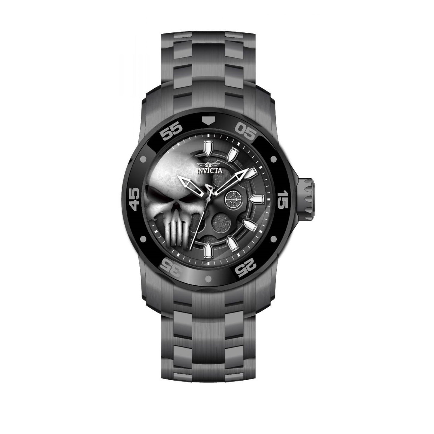 RELOJ CASTIGADOR PARA HOMBRE INVICTA MARVEL 32420 - GUNMETAL
