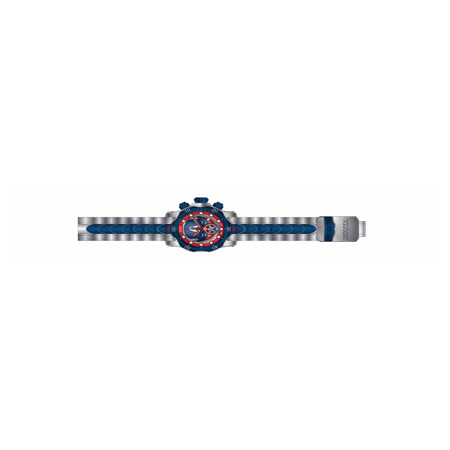 RELOJ CAPITÁN AMÉRICA PARA HOMBRE INVICTA MARVEL 32456 - ACERO, ROJO, AZUL OSCURO