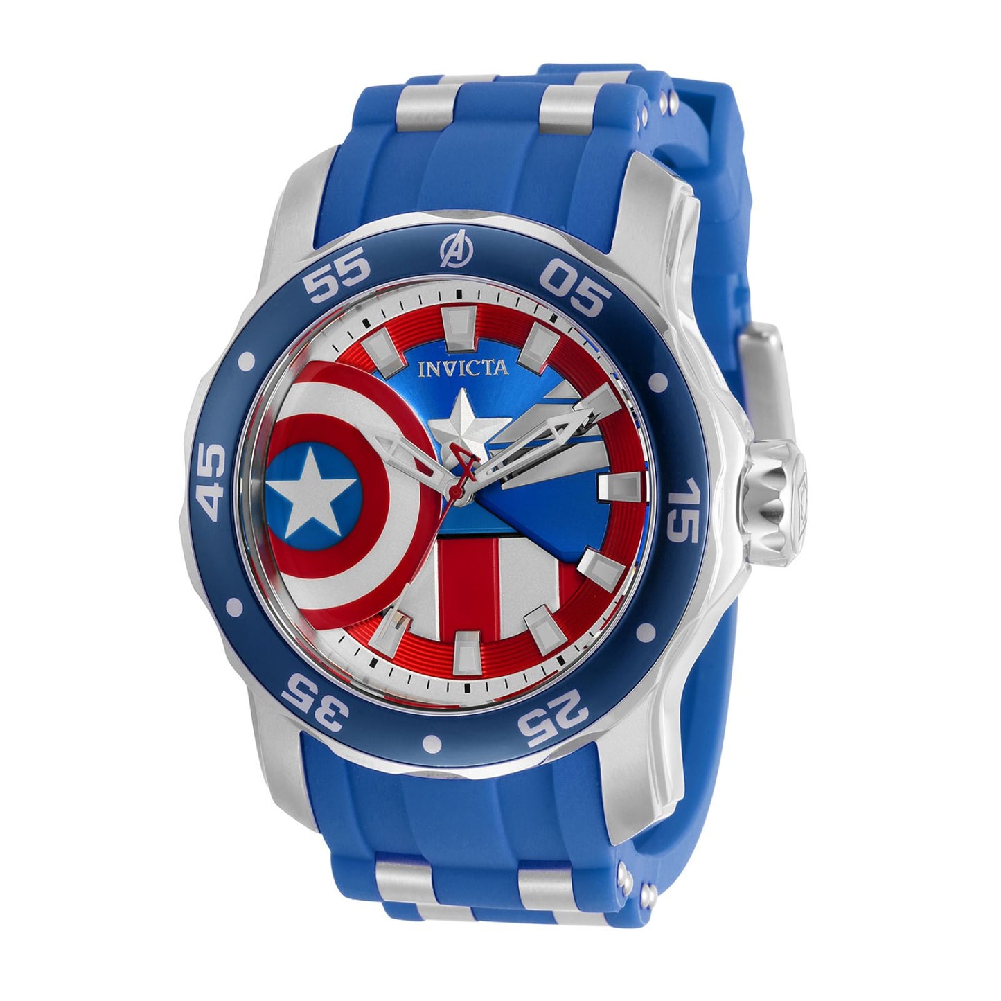 RELOJ CAPITÁN AMÉRICA PARA HOMBRE INVICTA MARVEL 34743 - AZUL