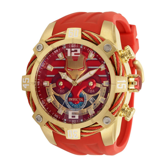 RELOJ HOMBRE DE ACERO PARA HOMBRE INVICTA MARVEL 35092 - ROJO