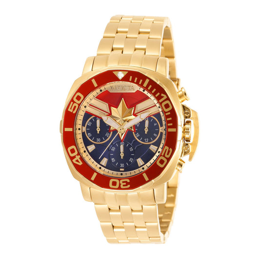 RELOJ CAPITÁN MARAVILLA PARA MUJER INVICTA MARVEL 35099 - ORO