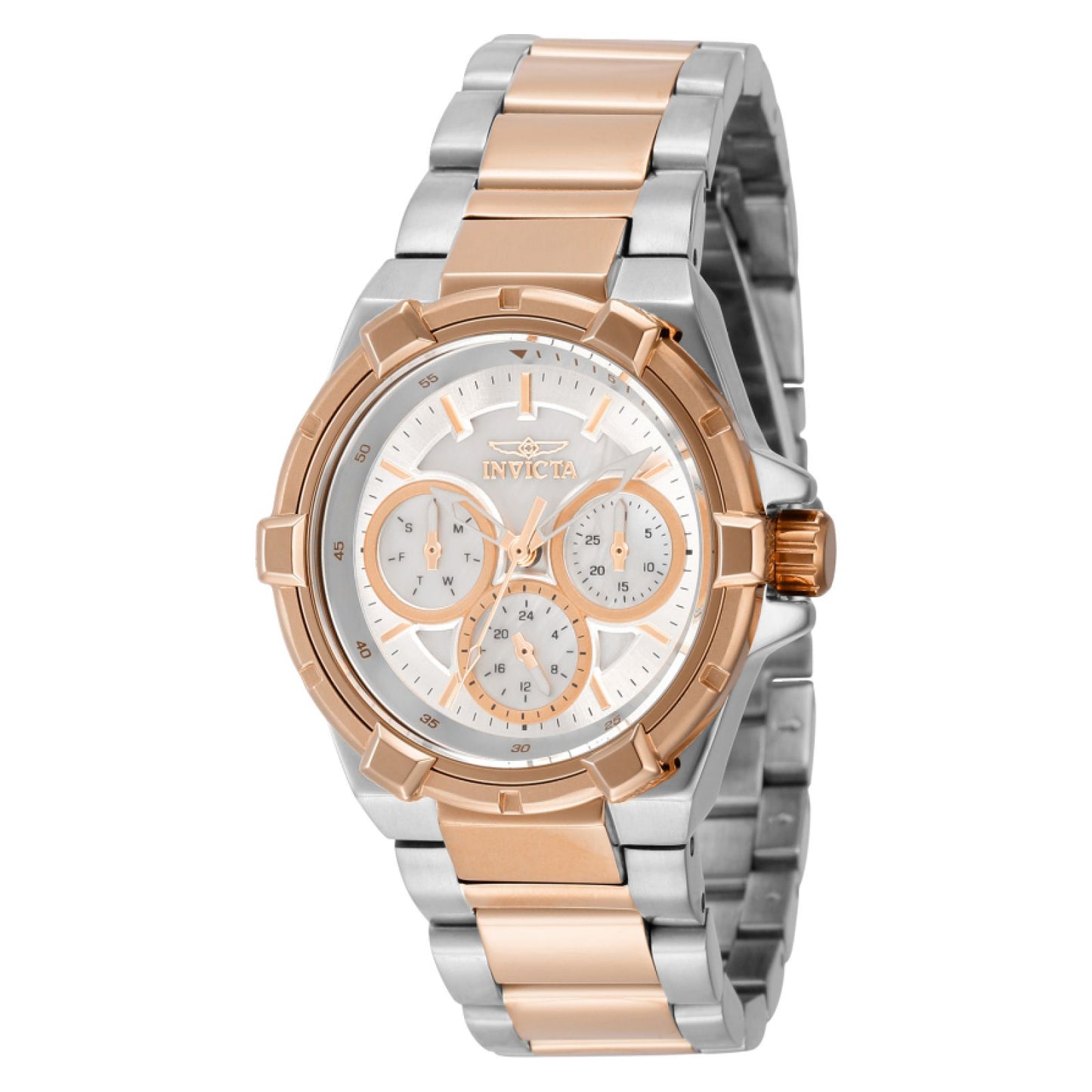 RELOJ PARA MUJER INVICTA AVIATOR 37313 - ORO ROSA, ACERO