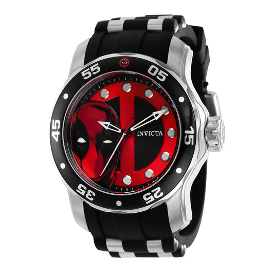 RELOJ DEAD POOL PARA HOMBRE INVICTA MARVEL 37364 - NEGRO, ACERO