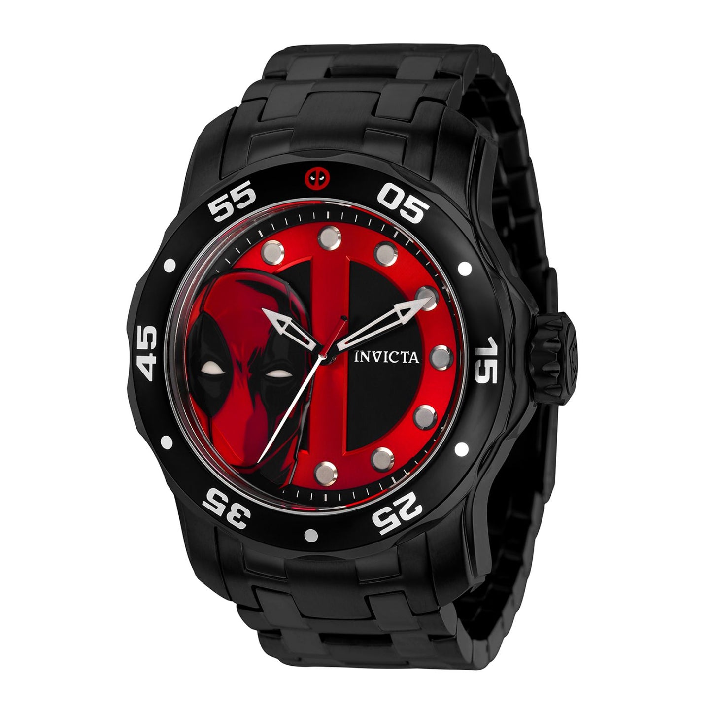 RELOJ DEAD POOL PARA HOMBRE INVICTA MARVEL 37367 - NEGRO