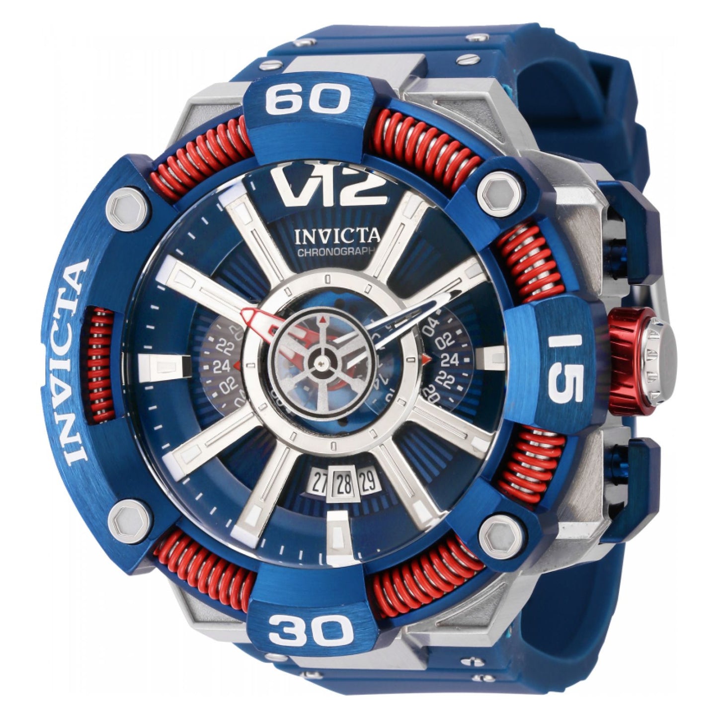 RELOJ DEPORTIVO PARA HOMBRE INVICTA S1 RALLY 37662 - ACERO AZUL