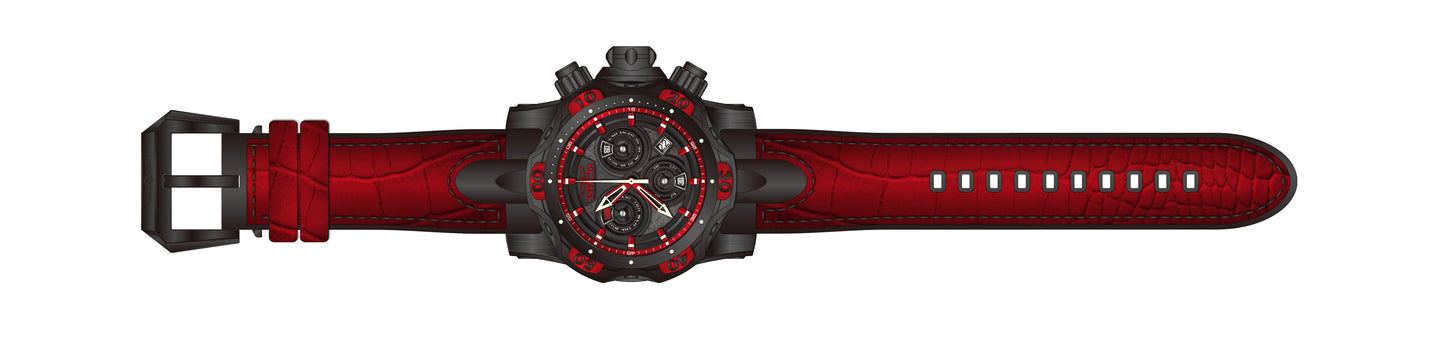 RELOJ CLÁSICO PARA HOMBRE INVICTA VENOM 38717 - NEGRO, ROJO
