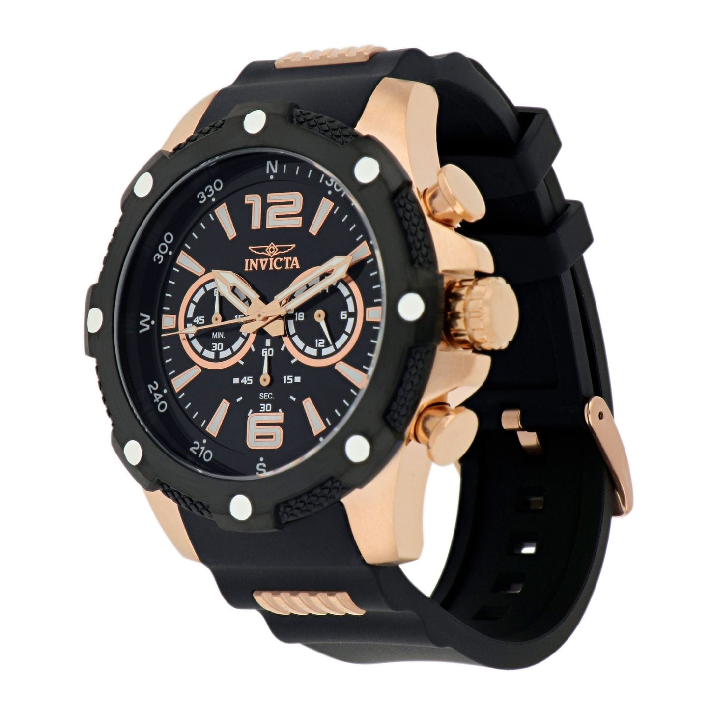 RELOJ DEPORTIVO PARA HOMBRE INVICTA I-FORCE 39989 - NEGRO, ORO ROSA