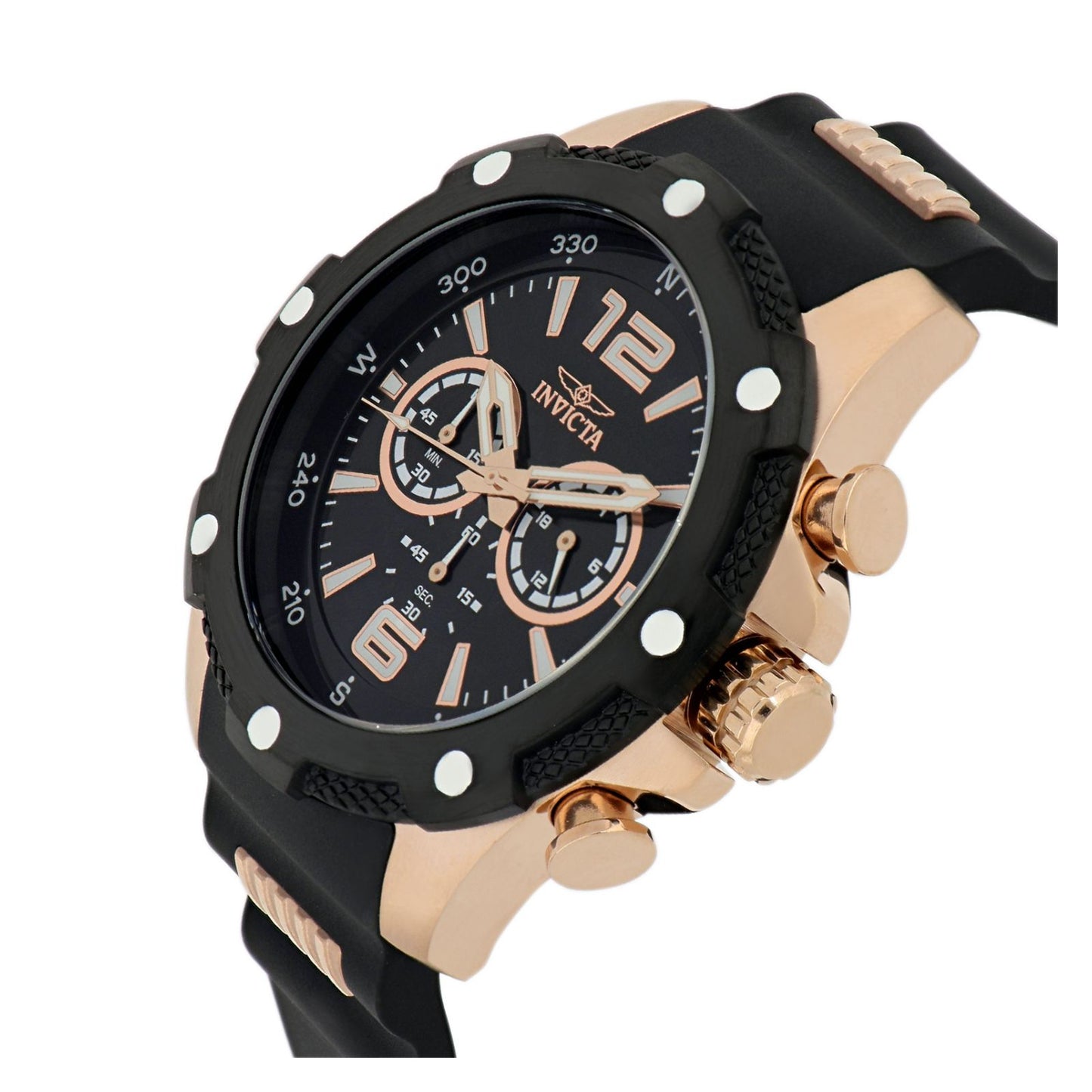 RELOJ DEPORTIVO PARA HOMBRE INVICTA I-FORCE 39989 - NEGRO, ORO ROSA