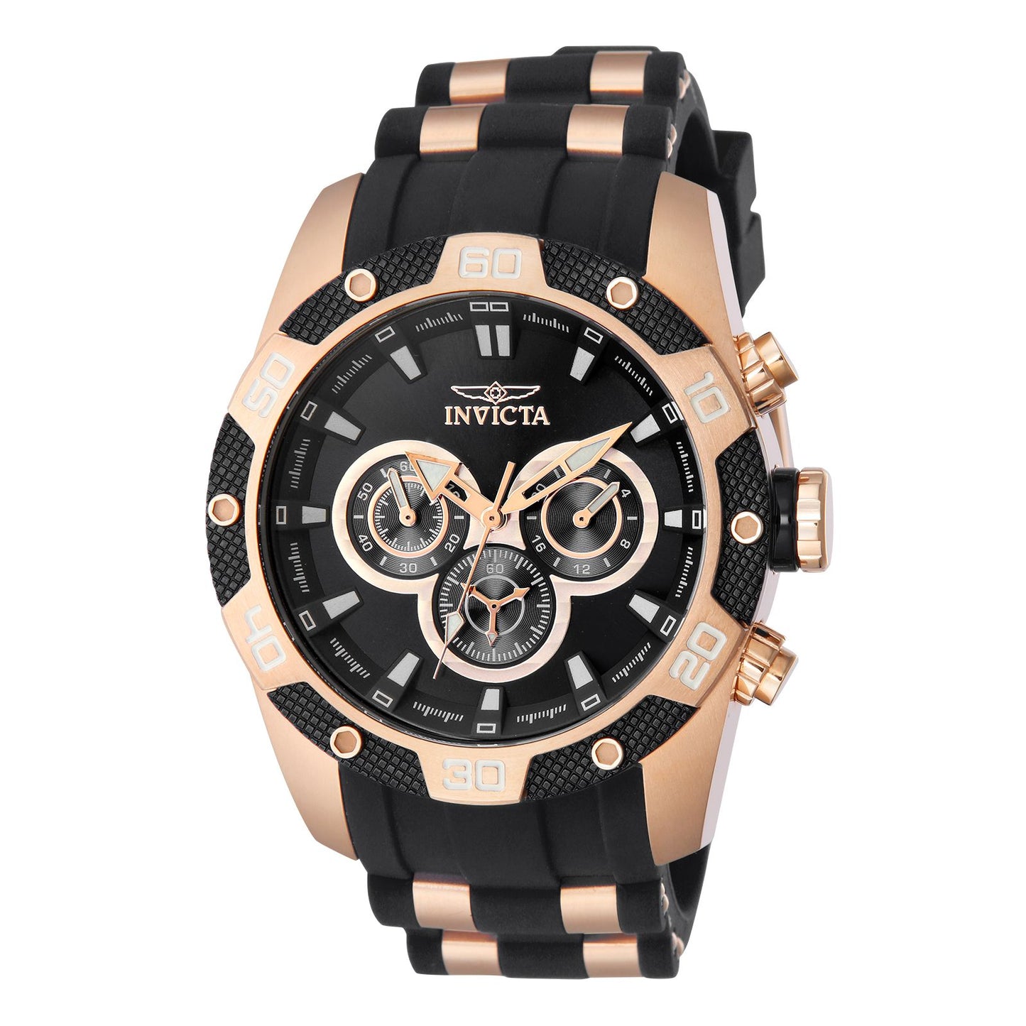 RELOJ DEPORTIVO PARA HOMBRE INVICTA SPEEDWAY 40052 - NEGRO, ORO ROSA