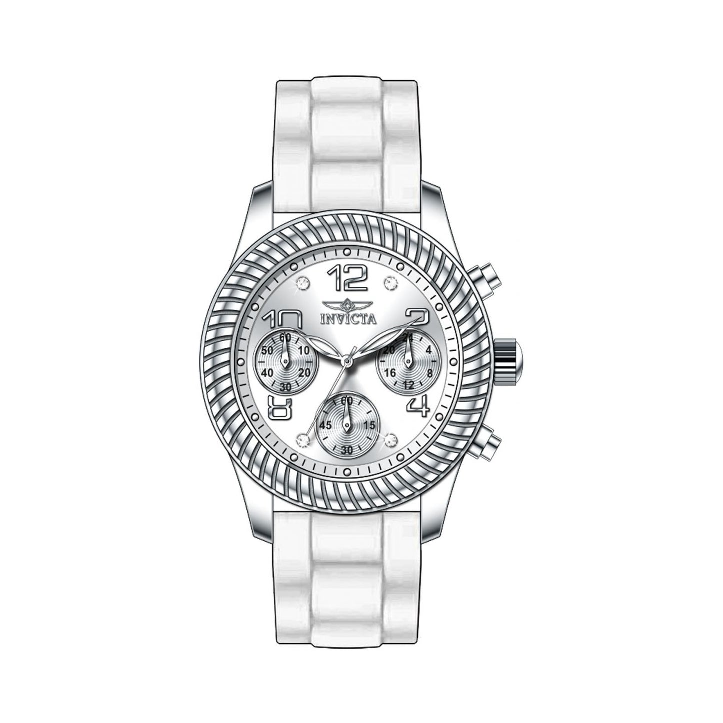 RELOJ DEPORTIVO PARA MUJER INVICTA ANGEL 40300 - BLANCO